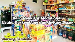 CARA MEMUTAR MODAL AGAR BISNIS BERKEMBANG DAN UNTUNG BESAR • WARUNG SEMBAKO KECIL TAPI LENGKAP