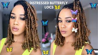 DISTRESSED BUTTERFLY  LOCS / BEGINNER FRIENDLY TUTORIAL / Protective Styles/ Tupo1