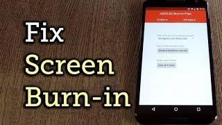 LCD/LED/OLED Screen pixel burning fix 2 hour