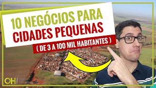 10 NEGÓCIOS PARA CIDADES PEQUENAS DE 3 A 100 MIL HABITANTES - EMPREENDA NEGÓCIOS LUCRATIVOS