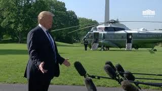 05/25/18: President Trump Delivers a Statement Upon Departure