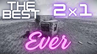 FOUR pixel gaps in a 2x1? Best Solo Starter Base in Rust