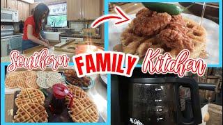 It was his idea... | Spicy Bacon Chicken & Waffles | Southern Family Cooking