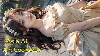 [4K] AI ART Japan Lookbook Model Video  - worst quality #ai룩북 #art  #beauty