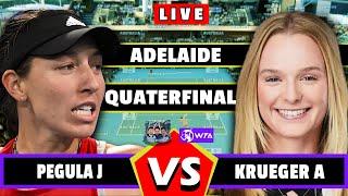 LIVE: Pegula J vs Krueger A • Adelaide International 2025 #Krueger #Pegula #tennis #QUATERFINAL