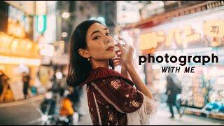 NIGHT Photography With Model in BUSY Shinjuku