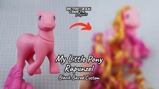 My Little Pony Rapunzel Custom - Recreating The Most Expensive MLP G1 Using a Blank Base (HQG1C)