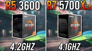 R5 3600 vs R7 5700X3D | RTX 4070 - Big Difference?