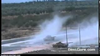 Combat Footage from Syria - Two Tanks Destroyed by