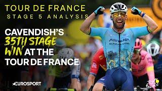 Tour de France Stage 5 Analysis: How Mark Cavendish secured his RECORD BREAKING 35th stage win 