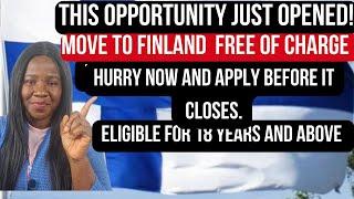 Great Opportunity to move to Finland with limited requirements | Apply now. #finland