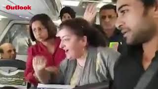 Kashmiri Woman Narrates Ordeal To Rahul Gandhi On Flight