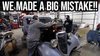 We Had To Pull The New Hot Rod Engine From The 34 Sedan Delivery!!!