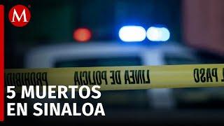 Violencia no cesa en Sinaloa; registran ataques armados, persecución y el hallazgo de cinco cuerpos