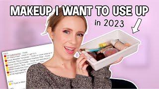 My PLAN TO PAN: Makeup I want to use up in 2023 *ambitious but realistic* [project pan]