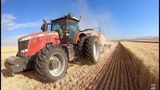 Baling Wheat Straw near Mountain Home Idaho