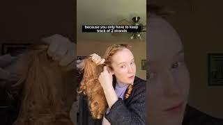 Easiest fake french braid 