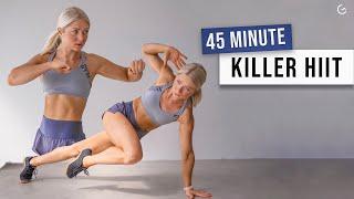 45 MIN MILITARY MONDAY HIIT - INTENSE, NO REPEAT, NO EQUIPMENT - burn calories, sweat & smile