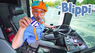 Blippi Explores a Bus | Blippi Visits | Learning Videos For Kids | Kids Education | Moonbug Kids