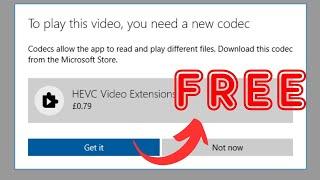 How to install Microsoft paid HEVC Video Extension for Free!!!