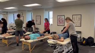 Osteopathy Technique Class at the York University Heights campus of National Academy of Osteopathy