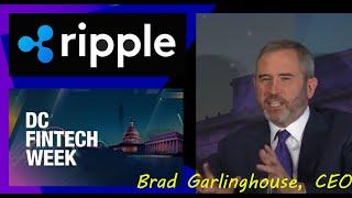 Ripple CEO Brad Garlinghouse LIVE STREAM DC Fintech WEEK, free cutting-edge conversation on crypto