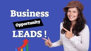 Business Opportunity Leads | Business Opportunity Buyer Leads