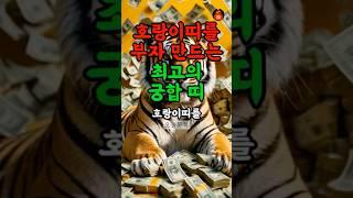 호랑이띠 재물운 최강 궁합 띠 #띠별운세 #재물운 #호랑이띠