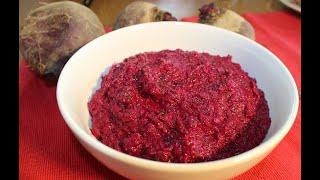 Beetroot spread recipe. Super vegetable! TASTY and very HEALTHY. Eng sub.