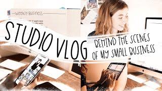 STUDIO VLOG // behind the scene of my small business, creating digital planners, filming videos