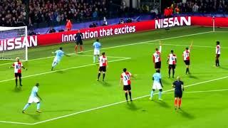 " Manchester city 4-0 Feyenoord " (Обзор матча) 720P HD Sergio Agüero,