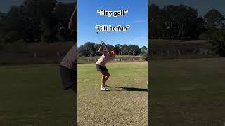 Golf is easy #trend #golfaround #golfswing #ilovegolfing #golftips #golfinglife #golfingfun #fyp