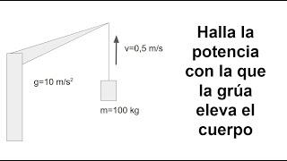 ¿SABES HALLAR LA POTENCIA DE UNA GRÚA QUE SUBE UN CUERPO? Física Básica