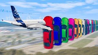 Beamng drive - Cars Domino Effect Crashes, Jumps #9