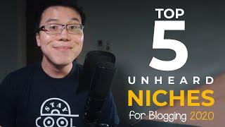 5 Best Unheard of Niches For Blogging in 2020