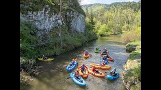 Kayaking river Prielom Hornadu in Slovak National Paradise & river Dunajec in High Tatras