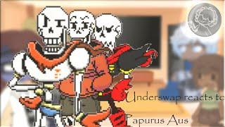 Underswap reacts to Papyrus Aus!! ||Coming back video||