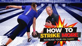 How To Throw More Strikes in Bowling. One Easy Tip For Higher Scores.