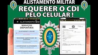 ALISTAMENTO MILITAR ,COMO REQUERER O CDI-CERT DE DISPENSA DE INCORPORAÇÃO PELO CELULAR #alistamento