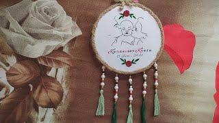 DIY : Handmade Embroidery gift for baby Birthday | Embroidery for beginners - Let's Explore