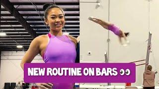 Suni Lee - Bars (6.9 D?!) & Beam Training - American Classics 2024