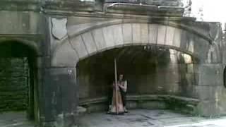 Fiona Katie  Roberts Plays the Harp at Wycoller - Eleanor Plunkett