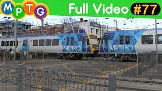 Metro trains and trams through the Glenhuntly tram square (Full Video #77)