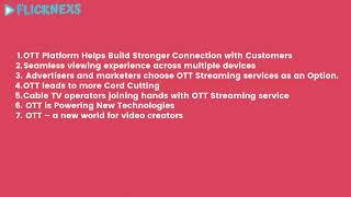 Impact Of OTT Services on Media Industry | OTT Platforms & Streaming | Flicknexs