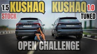 SKODA KUSHAQ 1.0 VS SKODA KUSHAQ 1.5 FULL DRAG RACE#share #best #viral #youtube #skoda #dragrace