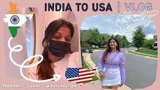 India to USA ️ Student Travel Vlog |Master's in US| International Student #MahekTravels
