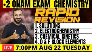 Plus Two Chemistry  | Rapid Revision | Chapter 1, 2, 3 & 4 Onam Exam 2023 | Eduport Plus Two