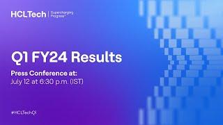 HCLTech Q1 FY24 Results Press Conference