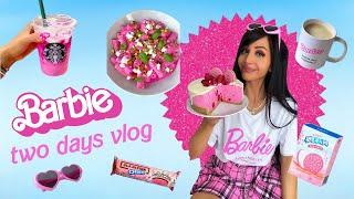 Dwa dni w stylu Barbie | jem tylko różowe jedzenie, Barbie naleśniki, zakupy & premiera