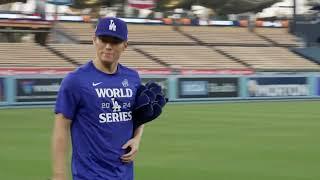 Shohei Ohtani and Los Angeles Dodgers workout on eve of MLB World Series｜大谷 翔平